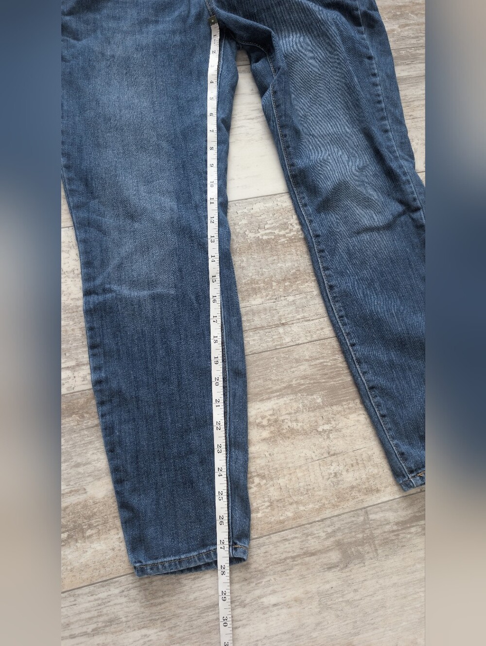 Levi's Dark Blue Maternity Jeggings with Black Support Panel - Picture 5 of 6